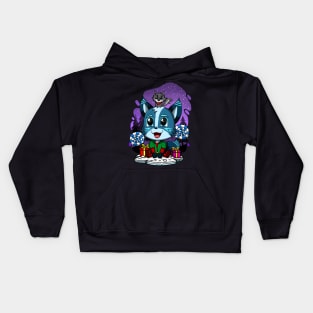 ZacBlue Corgi (Christmas) Kids Hoodie